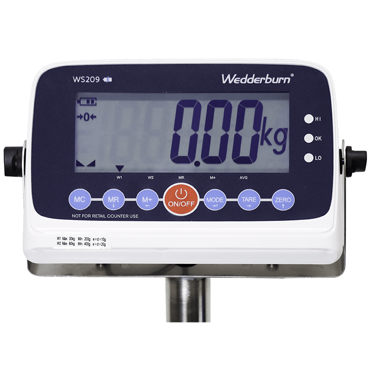 WS209B General Purpose Scales Indicator Front Angle