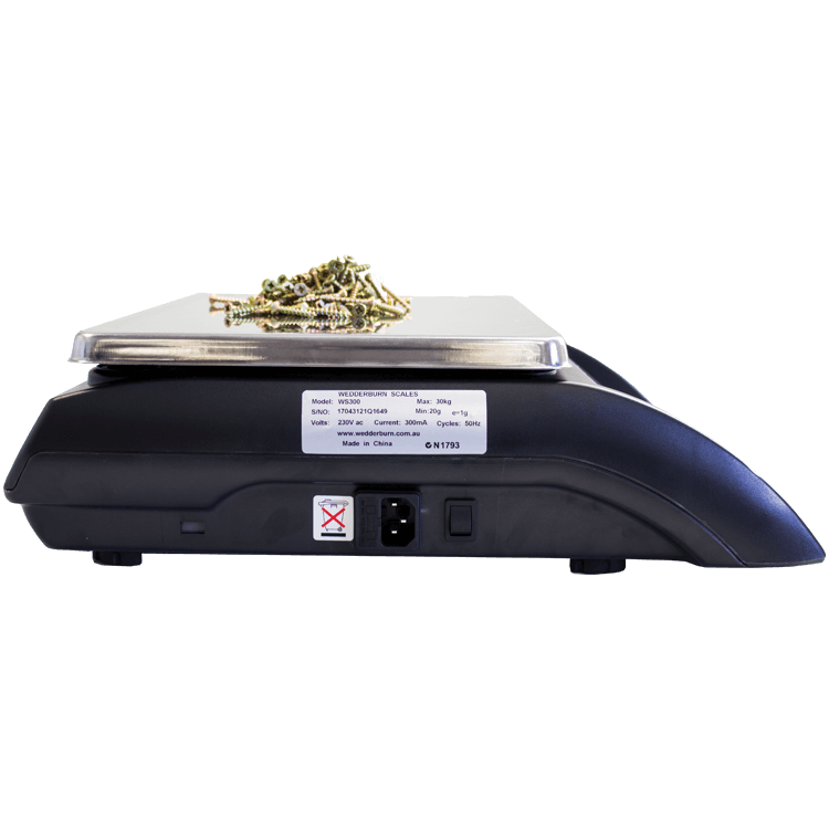 WS300 Counting Scales Right View with Screws