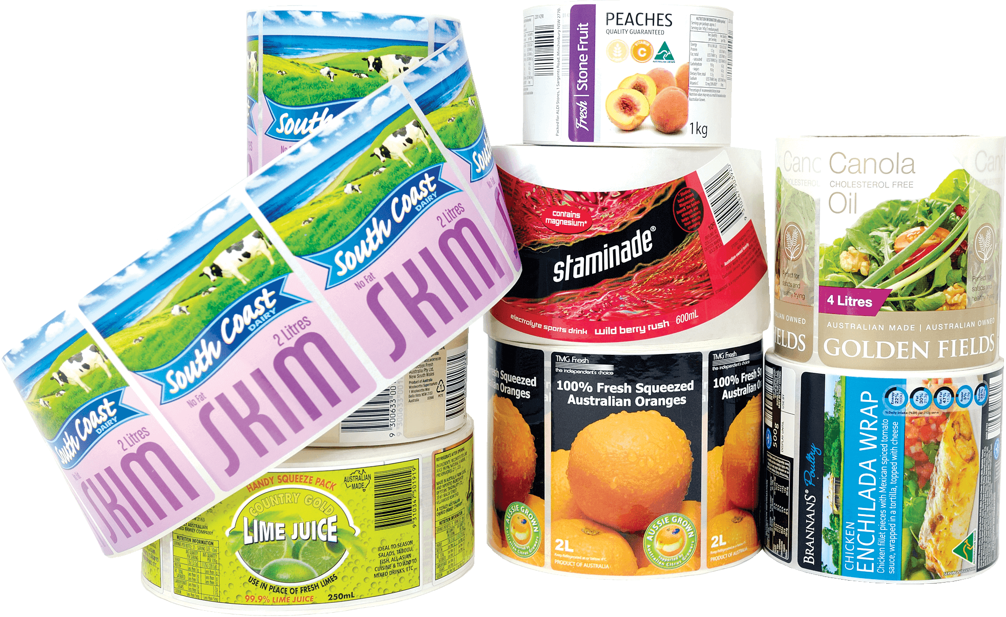 labels coloured_banner