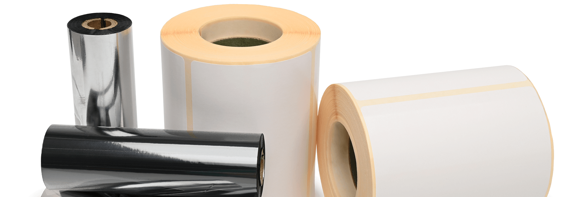 blank thermal labels display