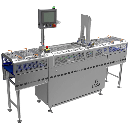 jspgs series automatic cardboard sleeving machine left angle single