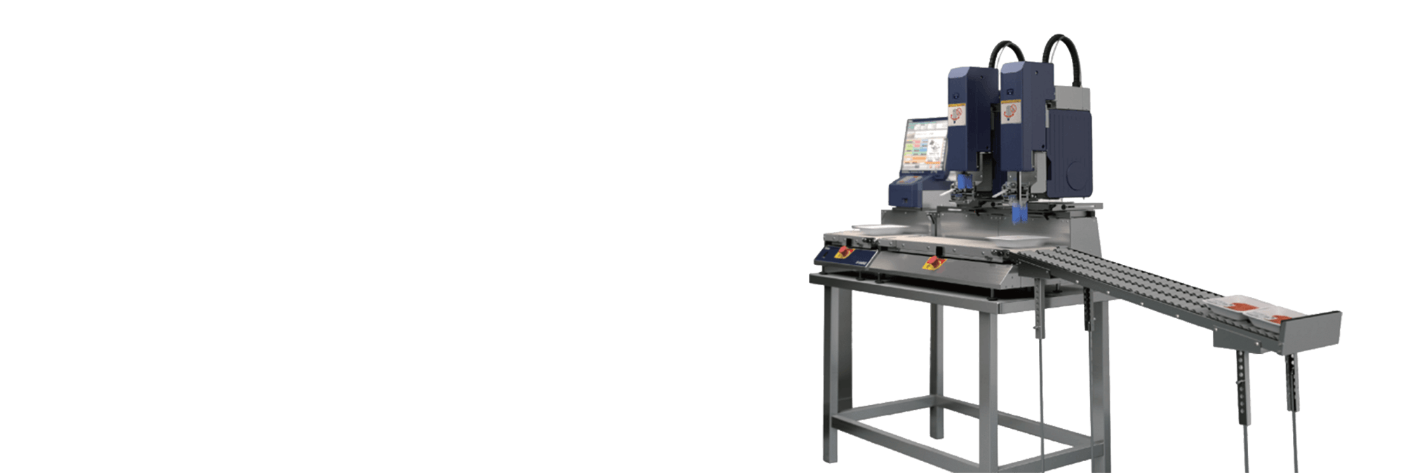 in line labelling equipment banner