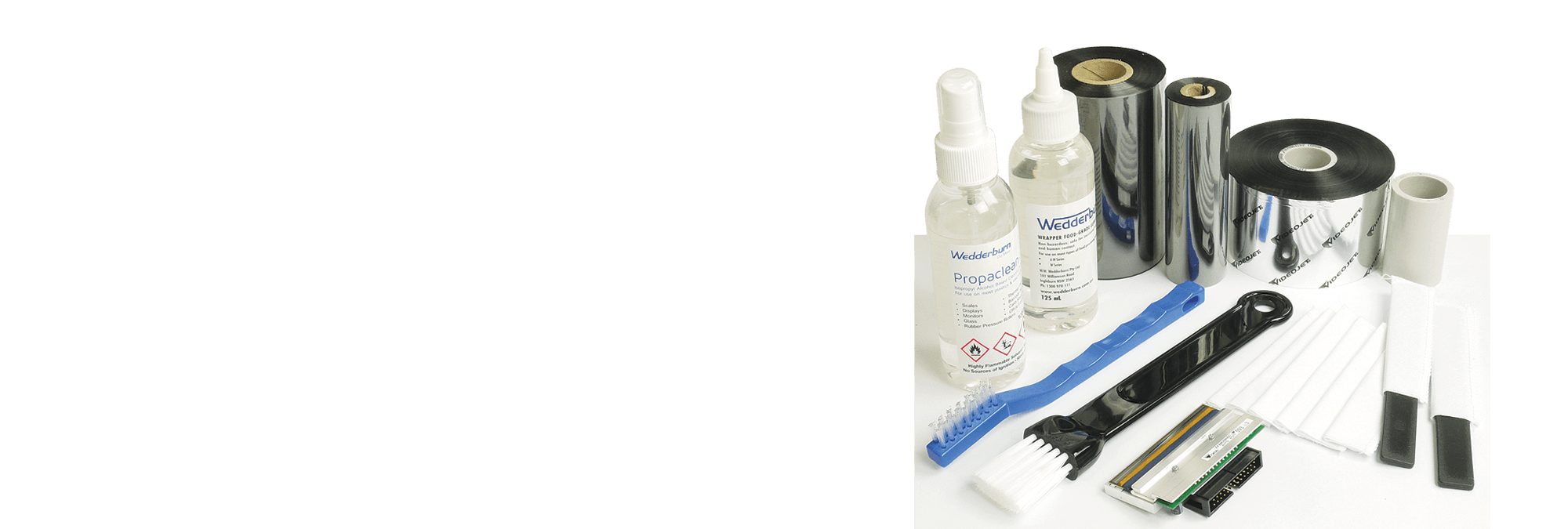 label printer consumables banner