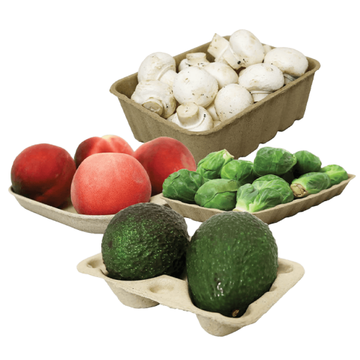 grouped fruits and vegs in paddy straws