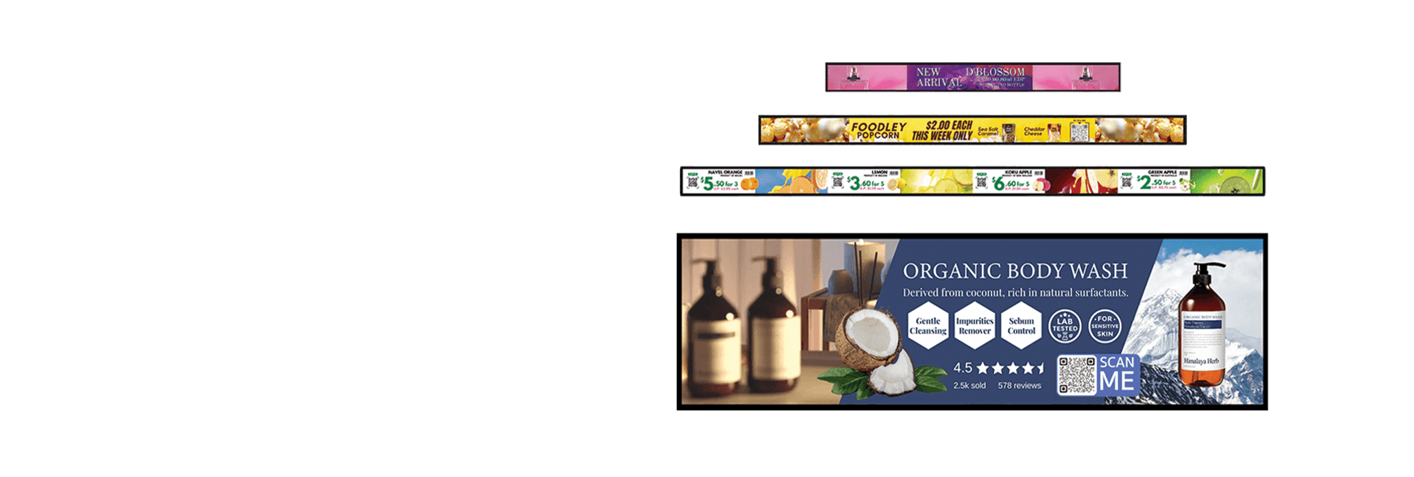 wedderburn shelf edge display