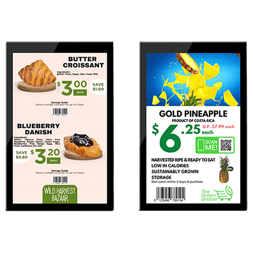 digital signage scaled to 500x500
